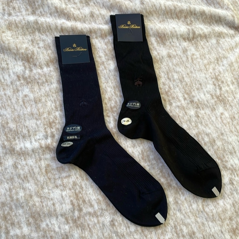 Brooks Brothers Cotton Dress Socks